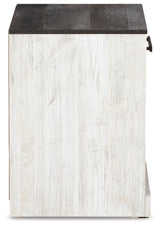 Side profile of Shawburn nightstand