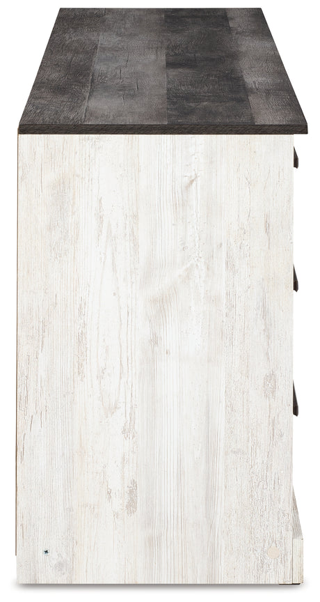 Side view of Shawburn dresser