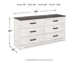 Dresser dimensions diagram