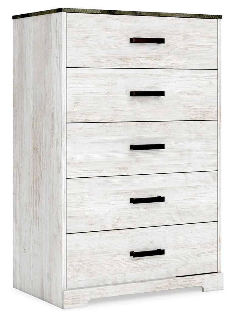 Shawburn chest of drawers angled front with drawers closed