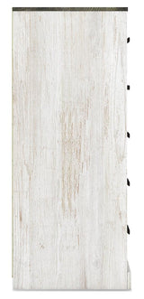Shawburn chest of drawers side view showing thickness and finish