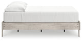 Shawburn Whitewash Full Platform Bed - front angle view