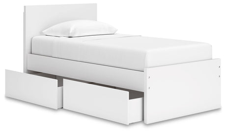 Onita bed showing adjustable headboard height