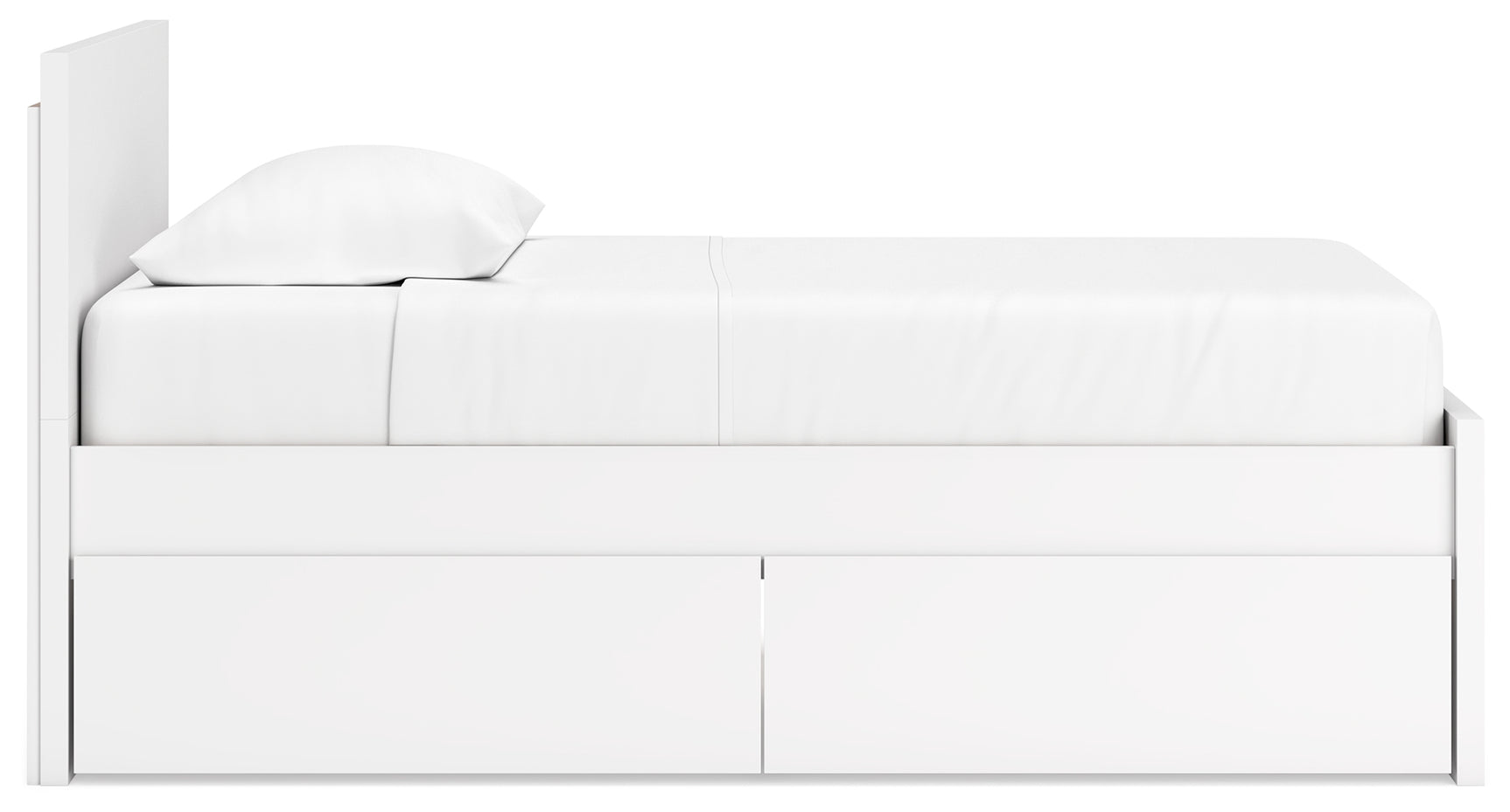 Onita bed with storage drawer pulled out