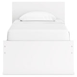 Side profile of Onita platform bed