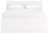 Queen size platform bed front view