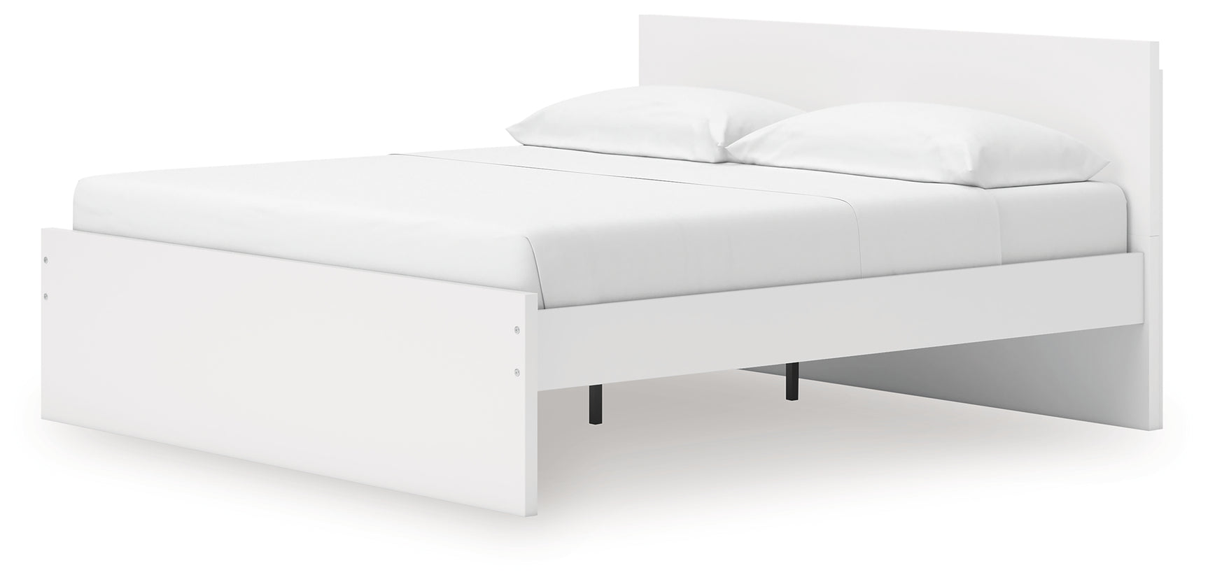 Onita White King Panel Platform Bed