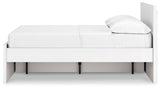 Side alternate view showing storage drawers on Onita bed
