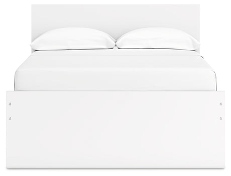 Onita full platform bed back view showing clean lines