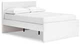 Onita Full Panel Platform Bed angled side view