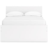 Back angle of Onita Full Panel Platform Bed