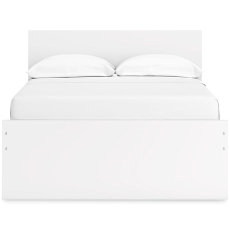 Back angle of Onita Full Panel Platform Bed