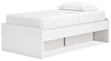 Onita Platform Bed open drawer with ball-bearing glide