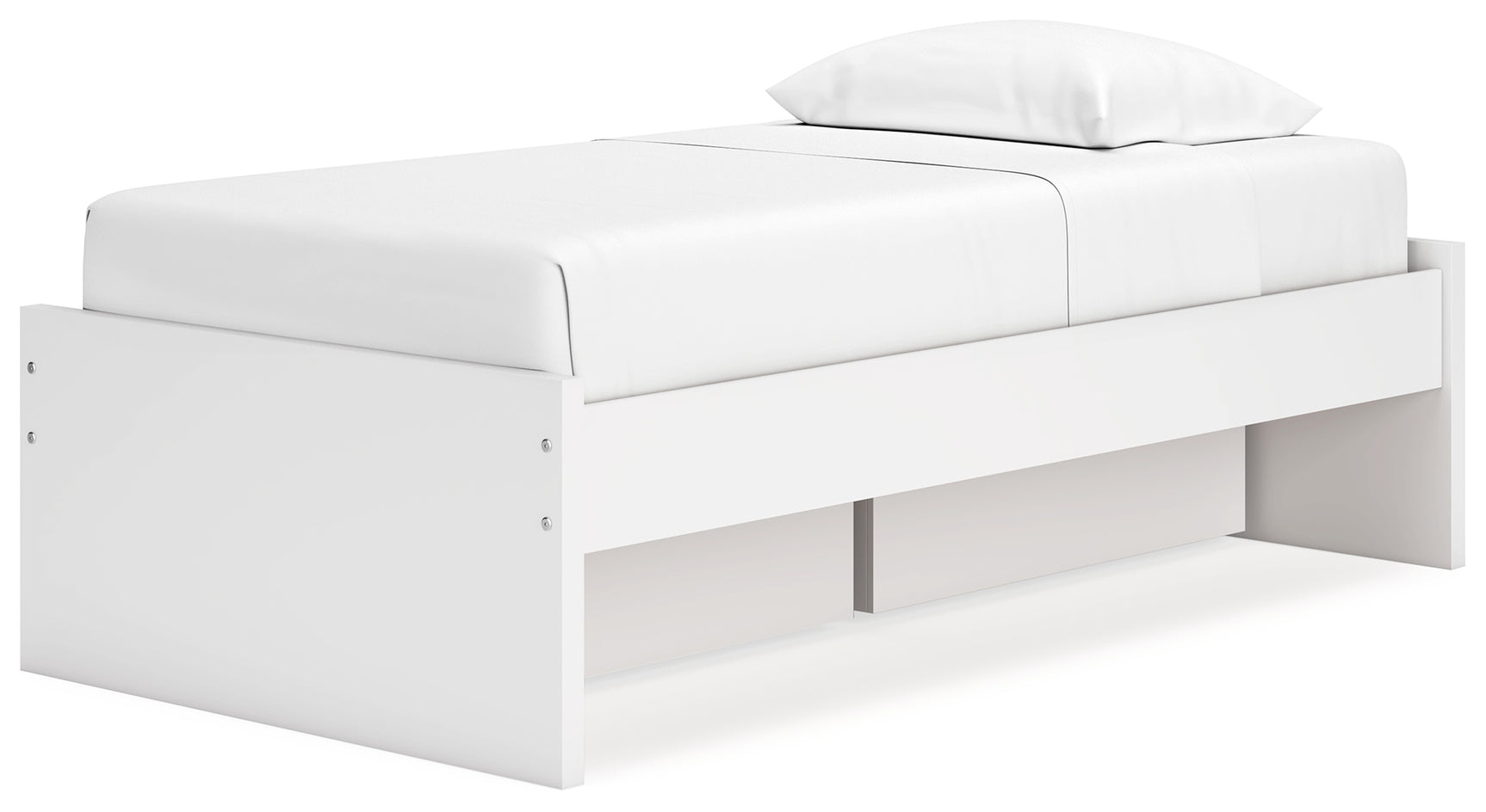 Onita Platform Bed open drawer with ball-bearing glide