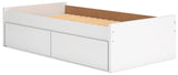 Onita Bed close-up of side storage drawers