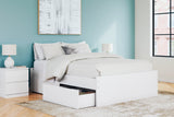 Onita Queen platform bed detail top view
