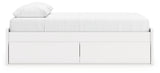Side alternate angle with storage drawers closed