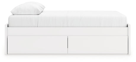 Side alternate angle with storage drawers closed