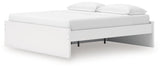 Onita King Platform Bed alternate angle showing drawer detail