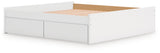 Onita King Platform Bed side view with drawers closed
