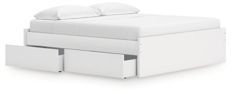 Onita King Platform Bed storage drawer interior