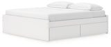 Onita bed with storage drawers closed