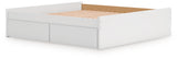 Onita platform bed side storage drawer open