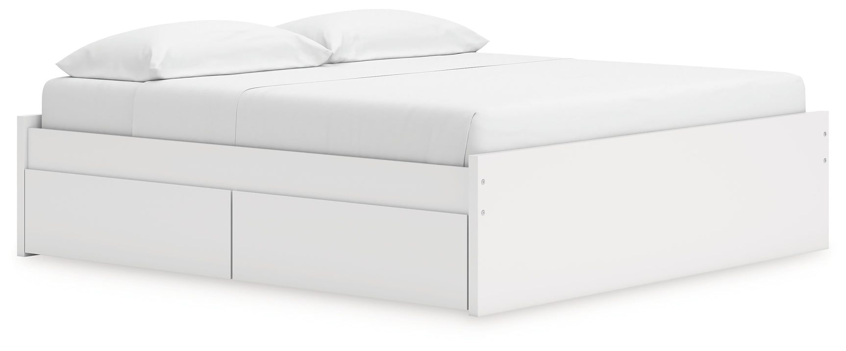 Onita platform bed angled side view
