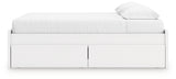 Onita bed storage drawer interior