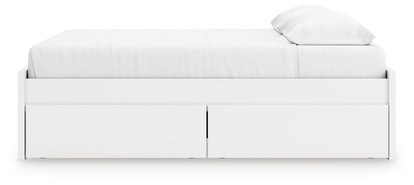 Onita bed storage drawer interior