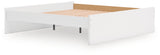 Onita Platform Bed side view showing slats