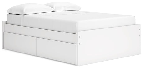 Onita full platform bed side view