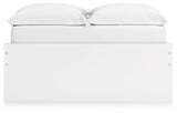 Onita platform bed head-on view