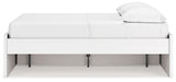 Onita platform bed side closeup