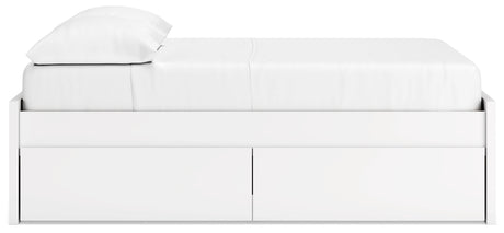 Onita platform bed top side view