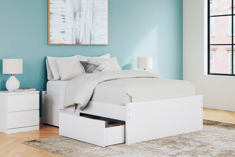 Open drawer front angle of Onita bed