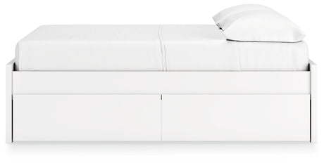 Onita bed showing platform slats