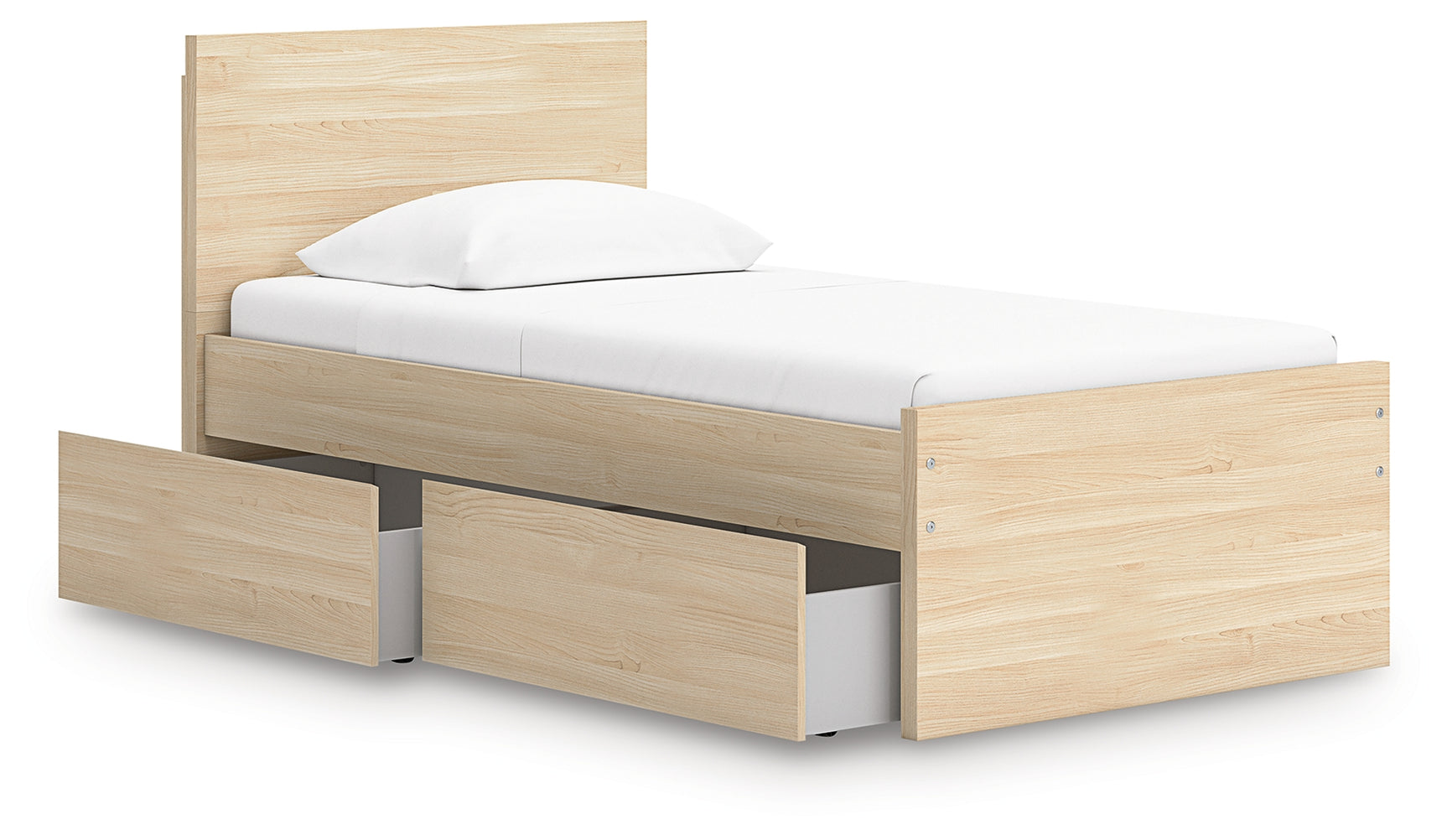 Onita platform bed close up of headboard