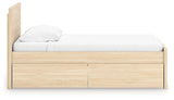 Onita bed side storage drawers closed