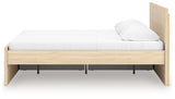 Close-up of bed platform and slats
