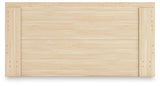 Onita Natural King Panel Platform Bed with 2 Side Storage