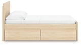 Side view showing bed frame and drawer