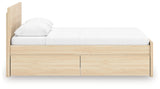 Back view of Onita platform bed