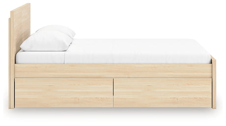 Back view of Onita platform bed