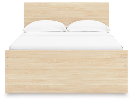 Onita bed showing platform slats and frame