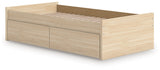 Onita Natural Twin Platform Bed with 1 Side Storage