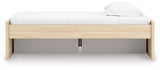 Onita Natural Twin Platform Bed with 1 Side Storage