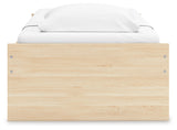 Onita Natural Twin Platform Bed view from above