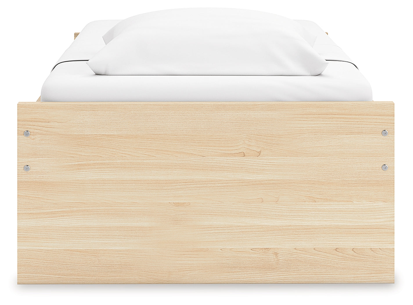Onita Natural Twin Platform Bed view from above