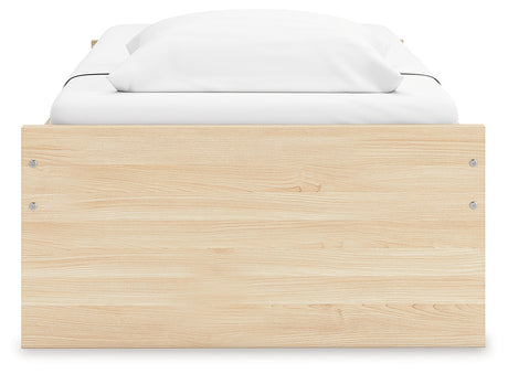Onita Natural Twin Platform Bed view from above